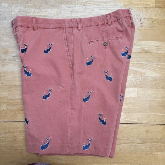 Murray's Toggery Chino Shorts Whale Nantucket Red Vintage Preppy Nautical 40 EUC - Picture 5 of 13